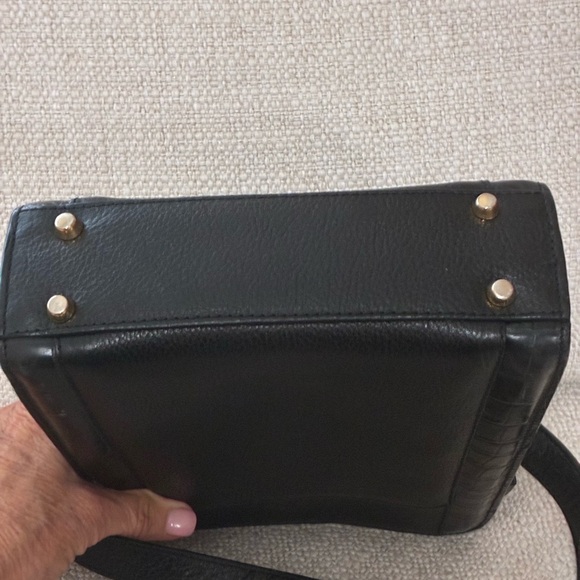 Vintage EUC Bally Black Leather Crossbody Adjustable Bag - Picture 8 of 16